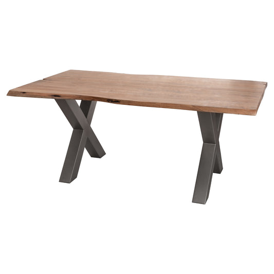 Edge Acacia Dinging Table Dark Grey