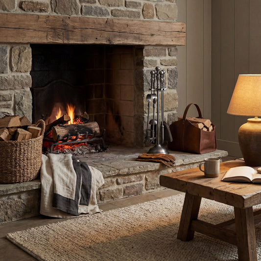 Traditional Companion Set In Antique Pewter