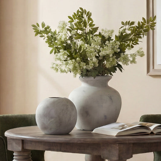 Darcy Antique White Vase