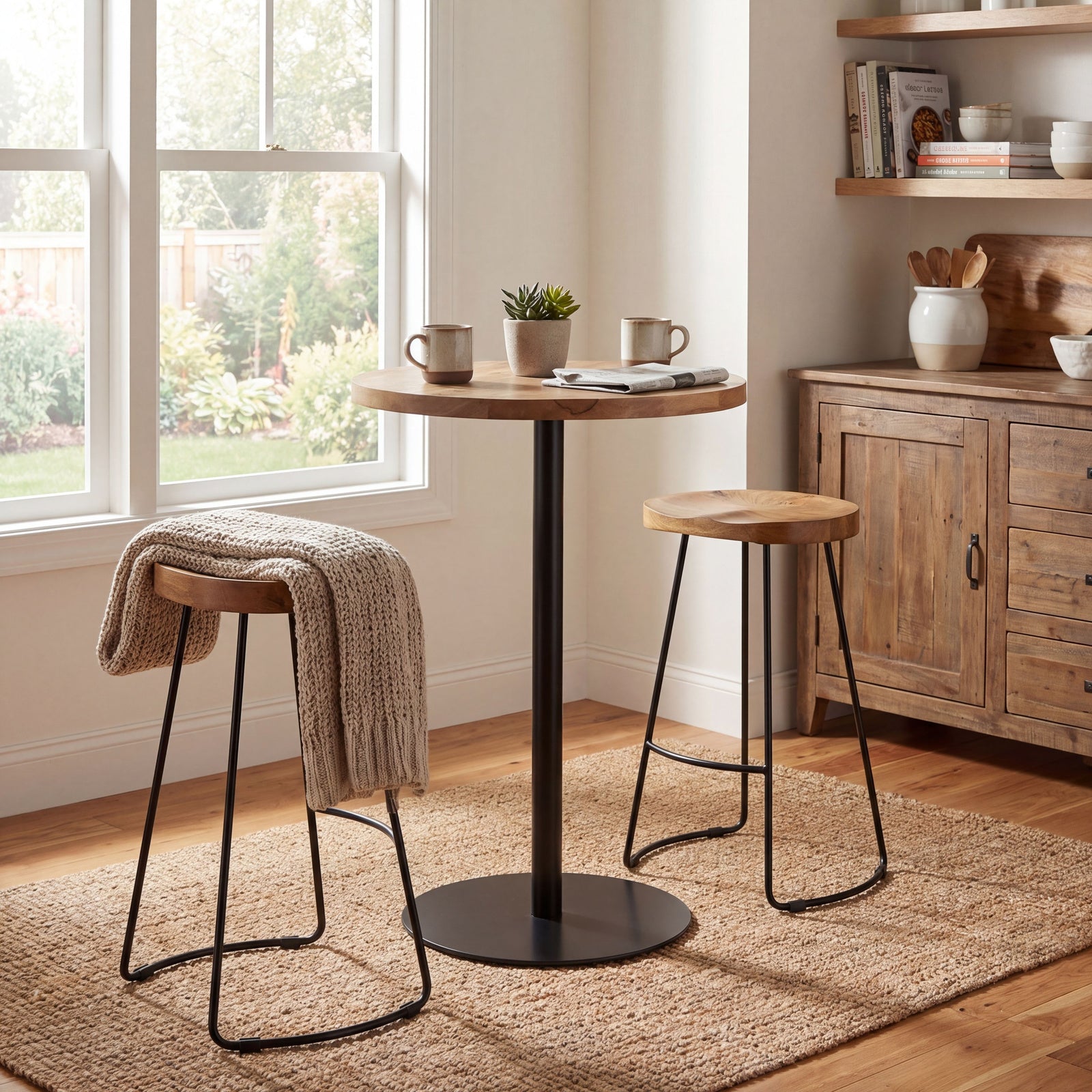 Franklin Hardwood Bar Table