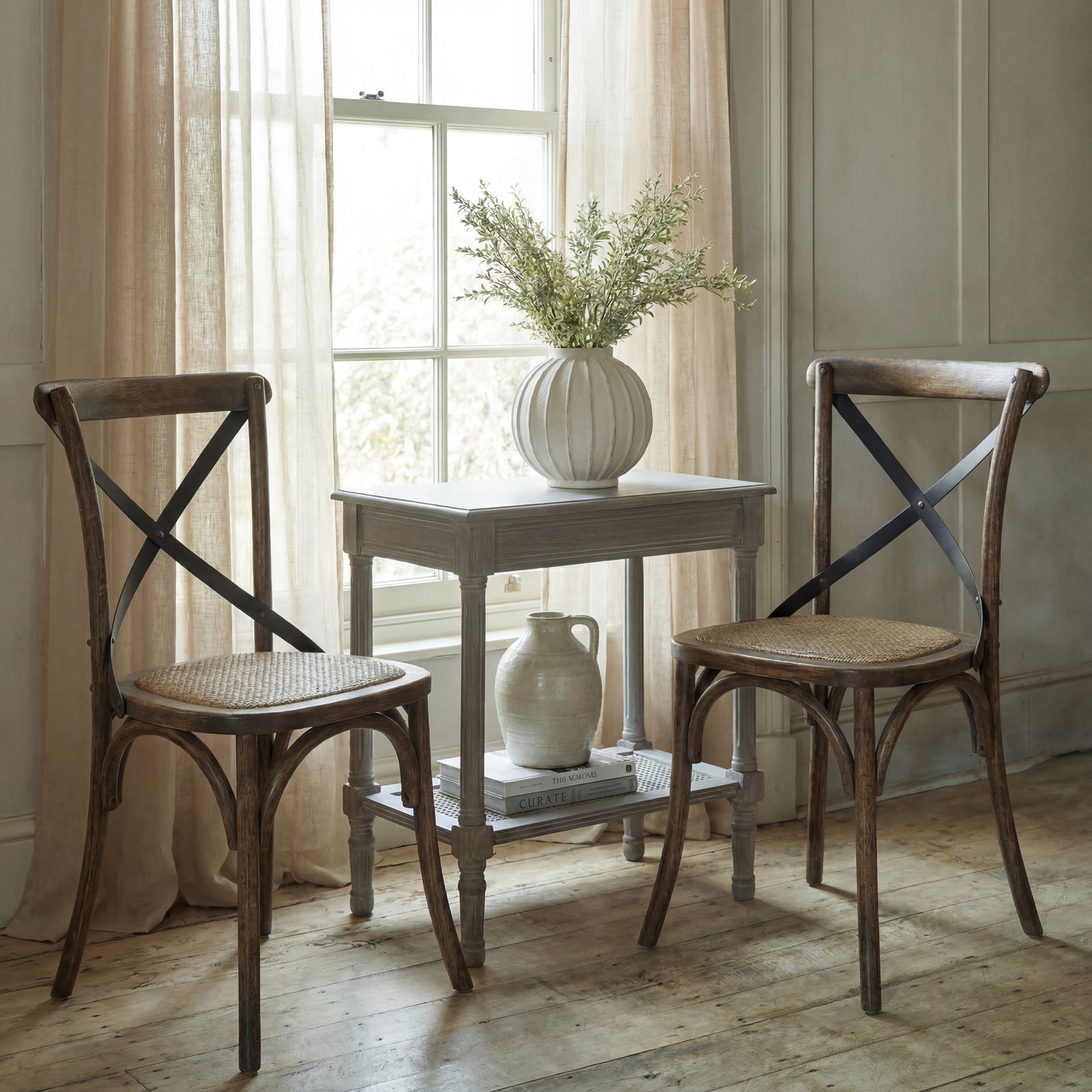 Cross Back Dining Chair