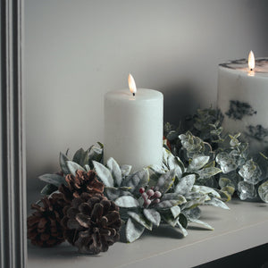 Luxe Collection Natural Glow 3x6 LED White Wax Candle