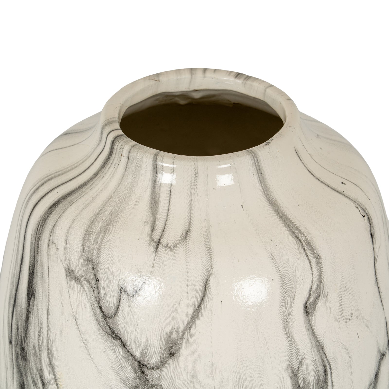 Marble Effect Olpe Vase