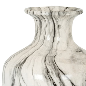 Marble Effect Squat Vase