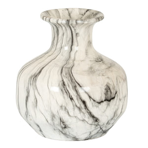 Marble Effect Squat Vase