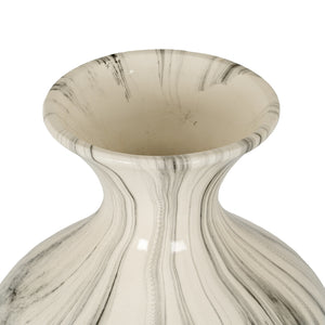 Marble Effect Ellipse Large Vase