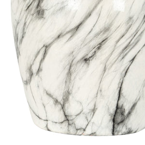 Marble Effect Ellipse Large Vase