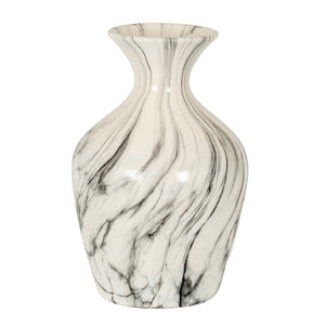 Marble Effect Ellipse Large Vase