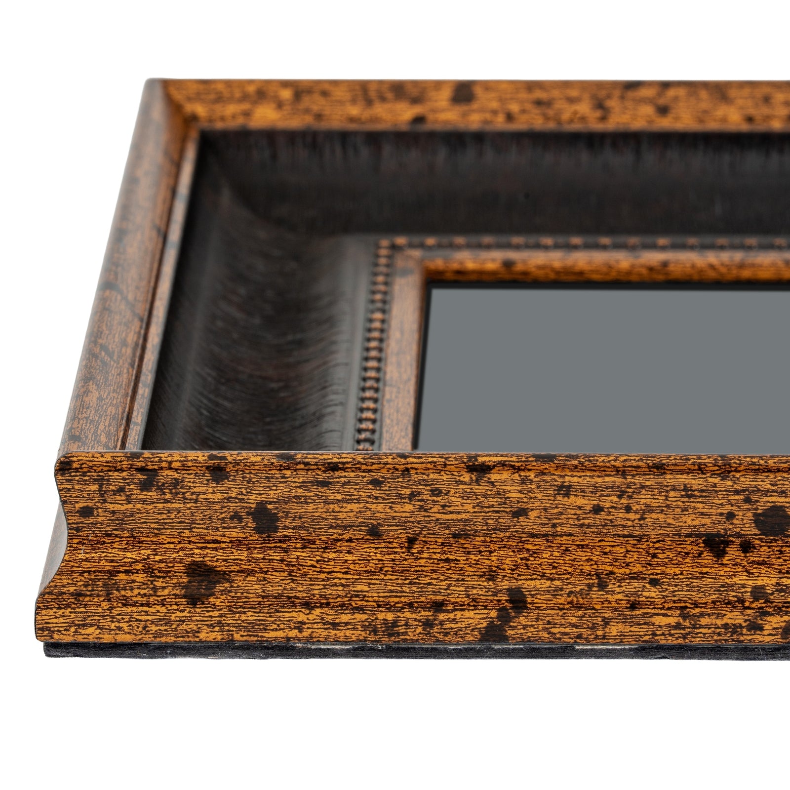 Black And Antique Gold Beaded 5X7 Photo Frame