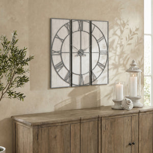 Roza Panelled Wall Clock