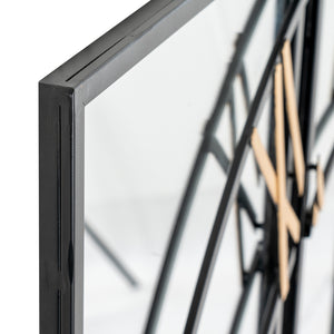 Brooklyn Black And Gold Wall Clock