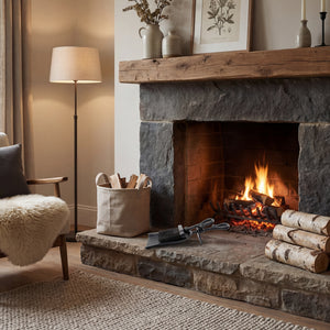 Black Crook Handled Hearth Tidy