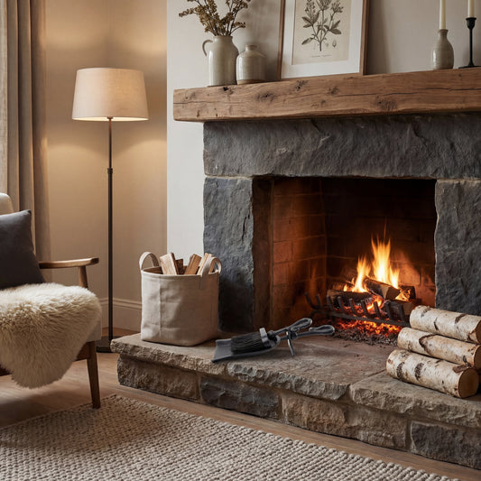 Black Crook Handled Hearth Tidy