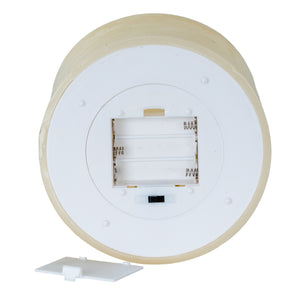 Luxe Collection Melt Effect 3x6 Taupe LED Wax Candle