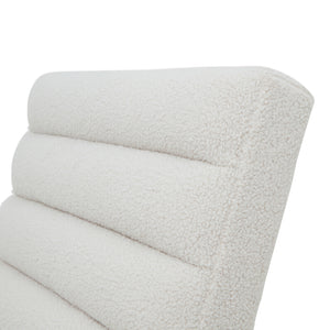 Boucle Ribbed Ark Chair