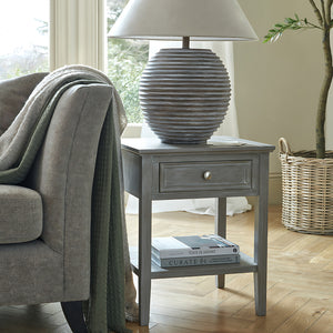 The Serene Collection One Drawer Side Table