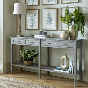 The Serene Collection Four Drawer Console Table