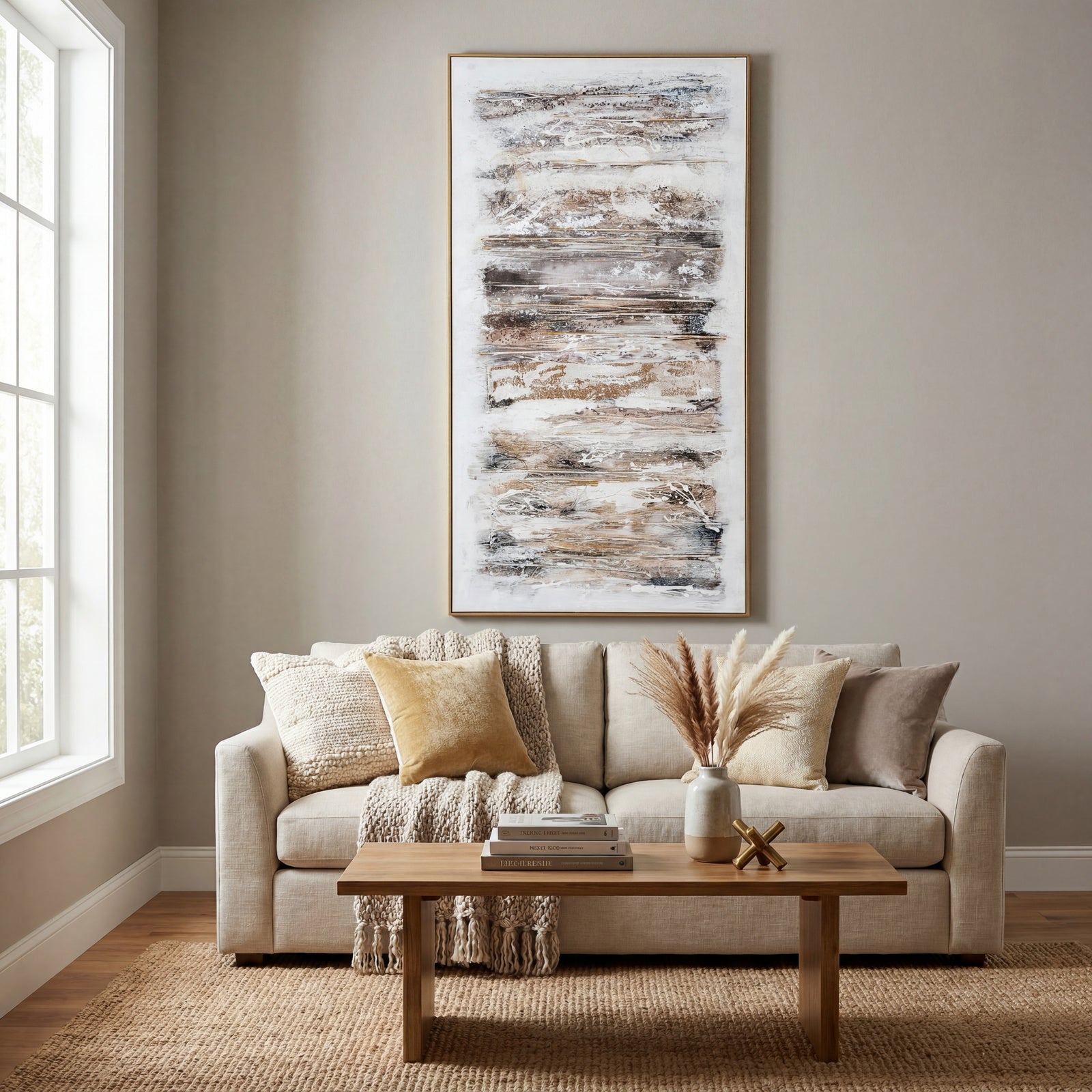 Ethereal Hand Painted Canvas In Frame