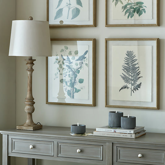 Pallido Candlestick Table Lamp With Linen Shade