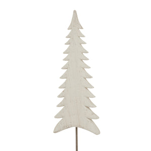 Large Whitewashed Tall Tree On Stand
