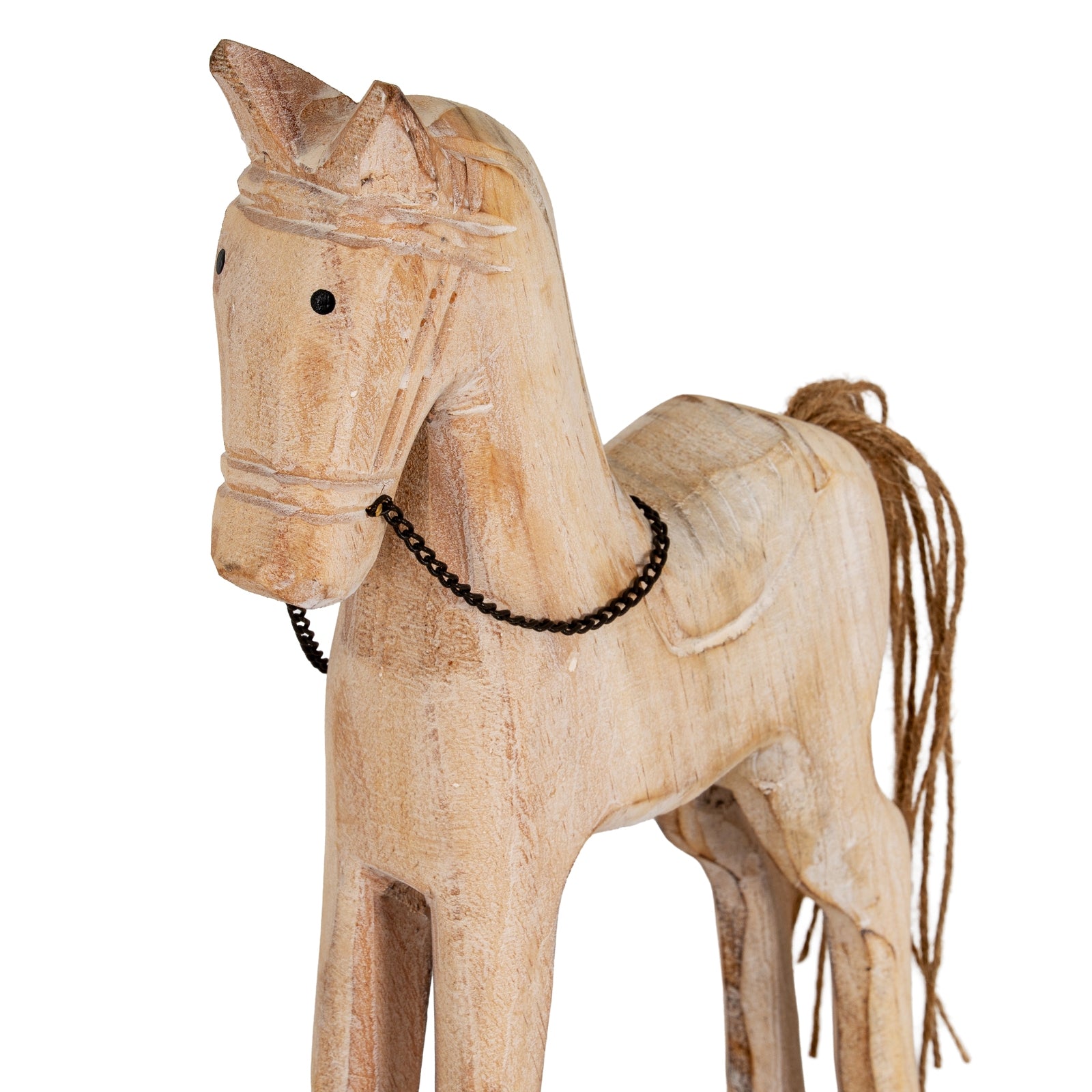 Large Natural Rustic Rocking Horse