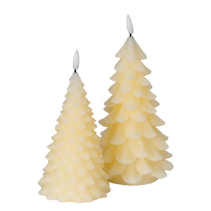 Luxe Collection Natural Glow Cream Tree LED Wax Candle