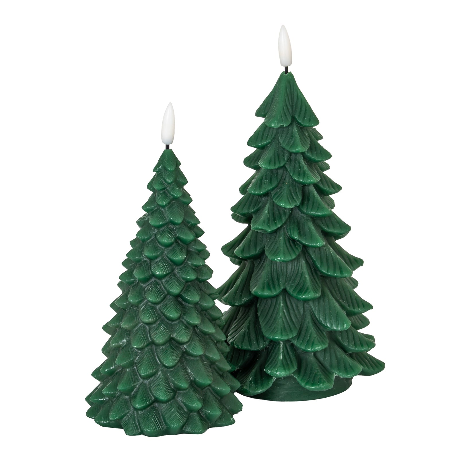 Luxe Collection Natural Glow Green Tree LED Wax Candle