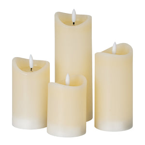 Luxe Collection Natural Glow 2.75x5 Cream Melted LED Candle