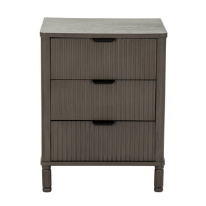 Reed Collection 3 Drawer Bedside Table