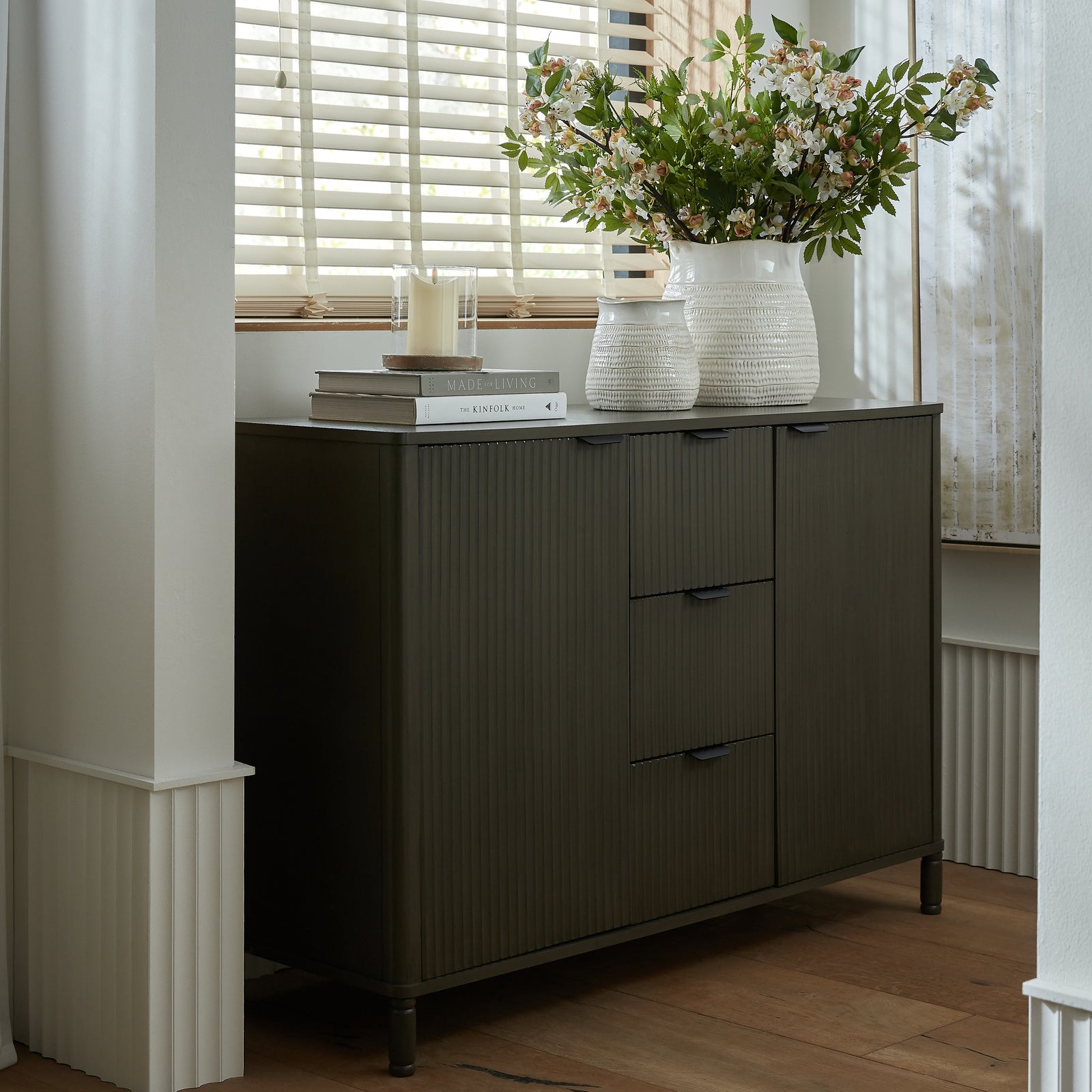Reed Collection 3 Drawer 2 Door Cabinet