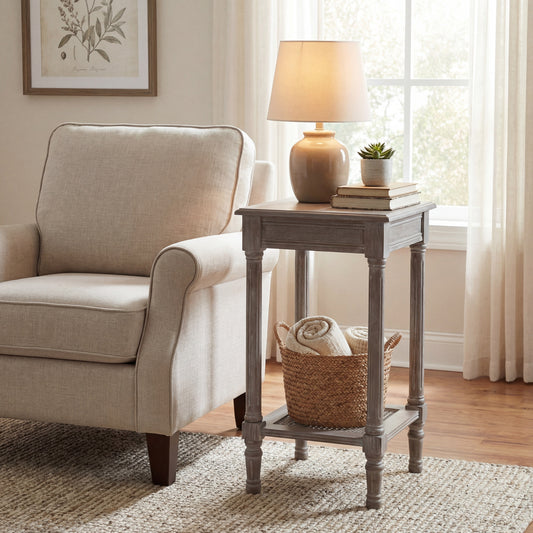 Serene Rattan Collection Small Side Table