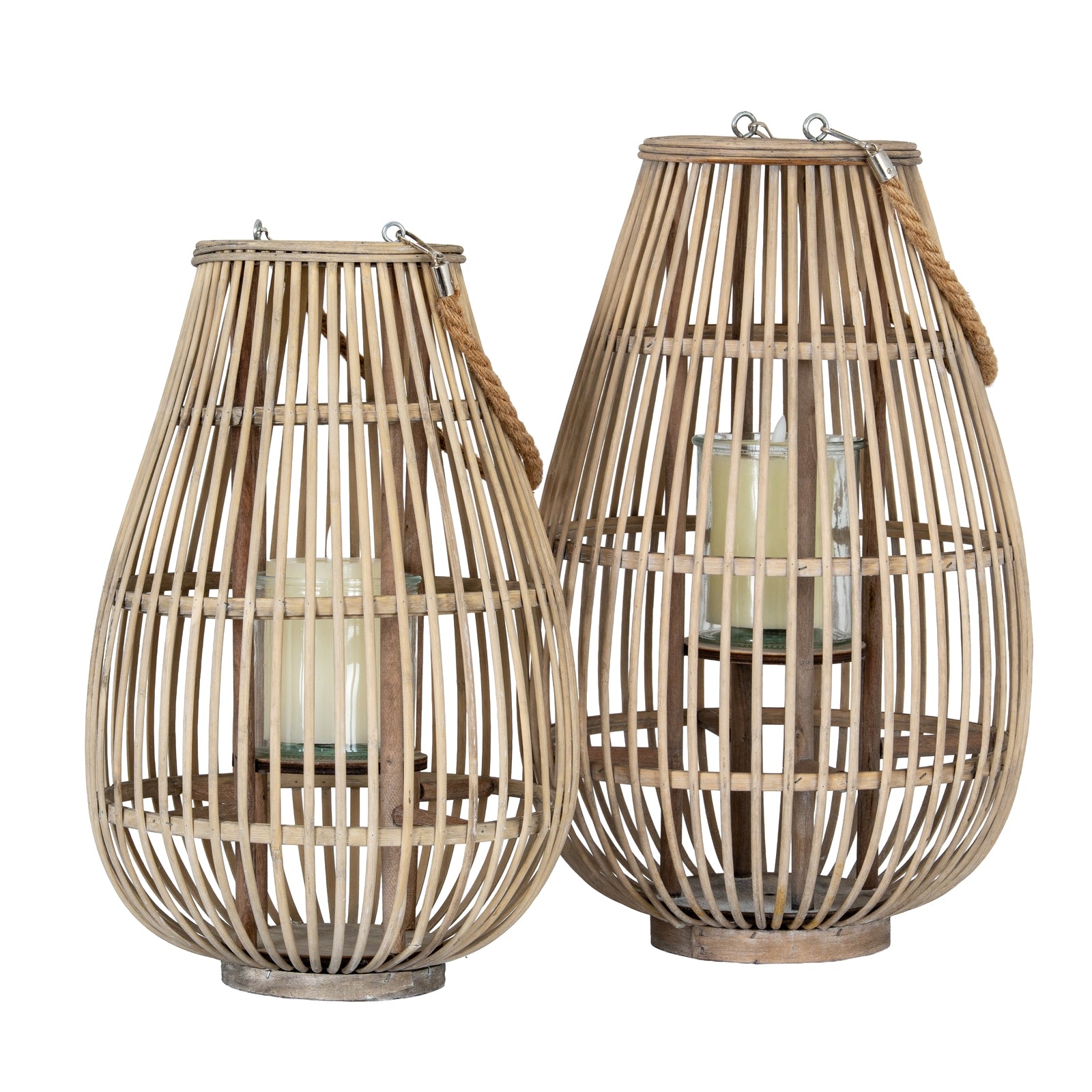 Medium Ellipse Lantern With Glass Holder