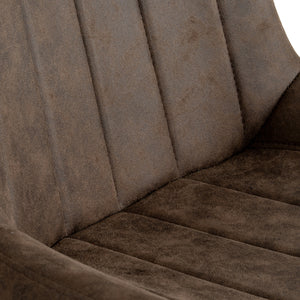 Malmo Coffee Swivel Dining Chair