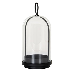 Nysa Large Candle Holder With Glass Cloche