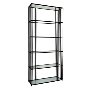 Alto Shelf Unit With Glass Shelves