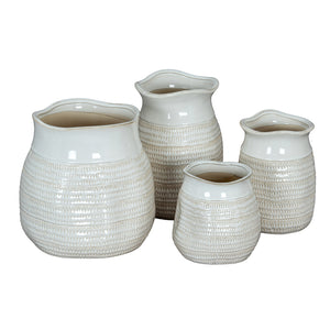 Tava Wide Hewn Vase