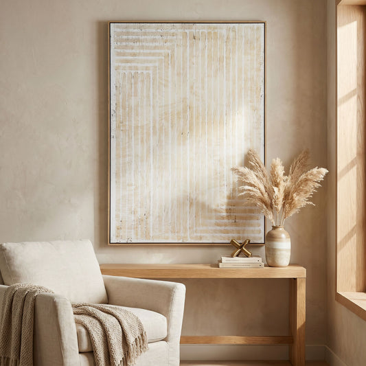 Tellura Hand Painted Canvas In Frame