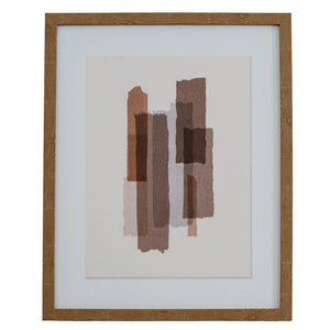 Tydis Art Mounted In Wooden Frame