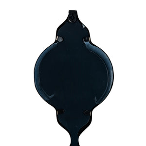 Black Quarterfoil Decorative Hanging Mirror