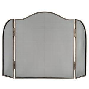 Antiqued Silver Large  Fire Screen
