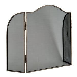 Antiqued Silver Large  Fire Screen