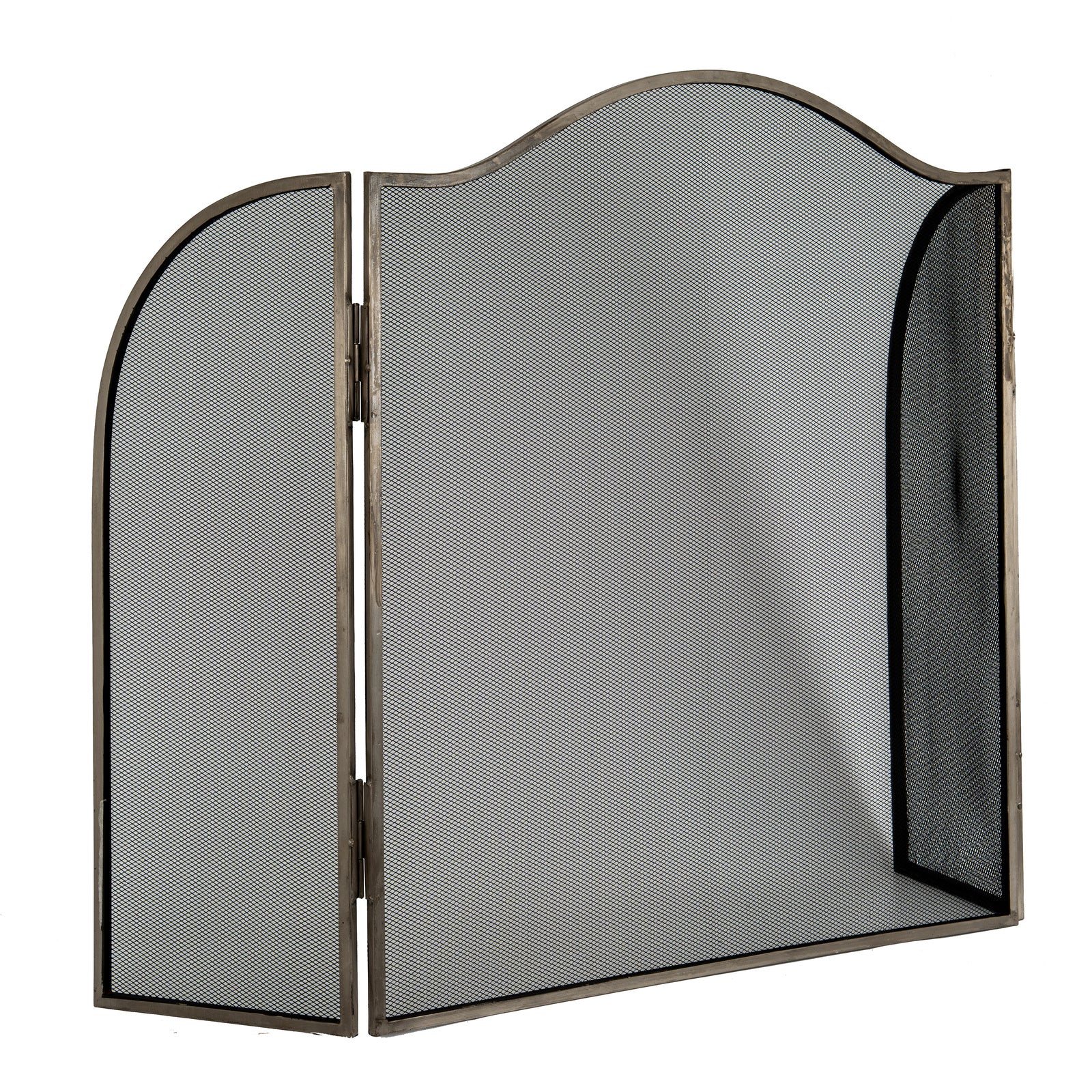 Antiqued Silver Large  Fire Screen