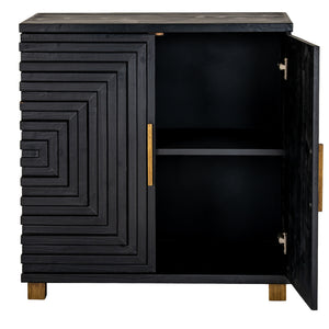 Lennox Black 2 Door Small Sideboard