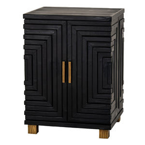 Lennox Black 2 Door Side Cupboard