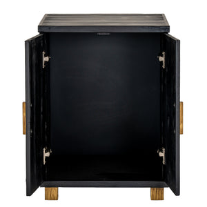 Lennox Black 2 Door Side Cupboard