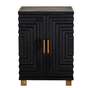 Lennox Black 2 Door Side Cupboard