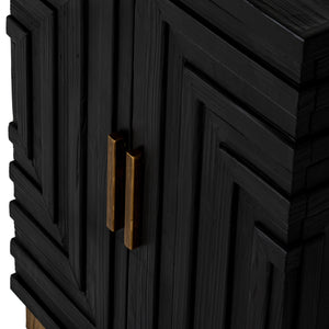 Lennox Black 2 Door Side Cupboard