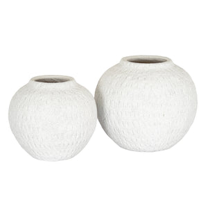 Ashen Large Round Vase
