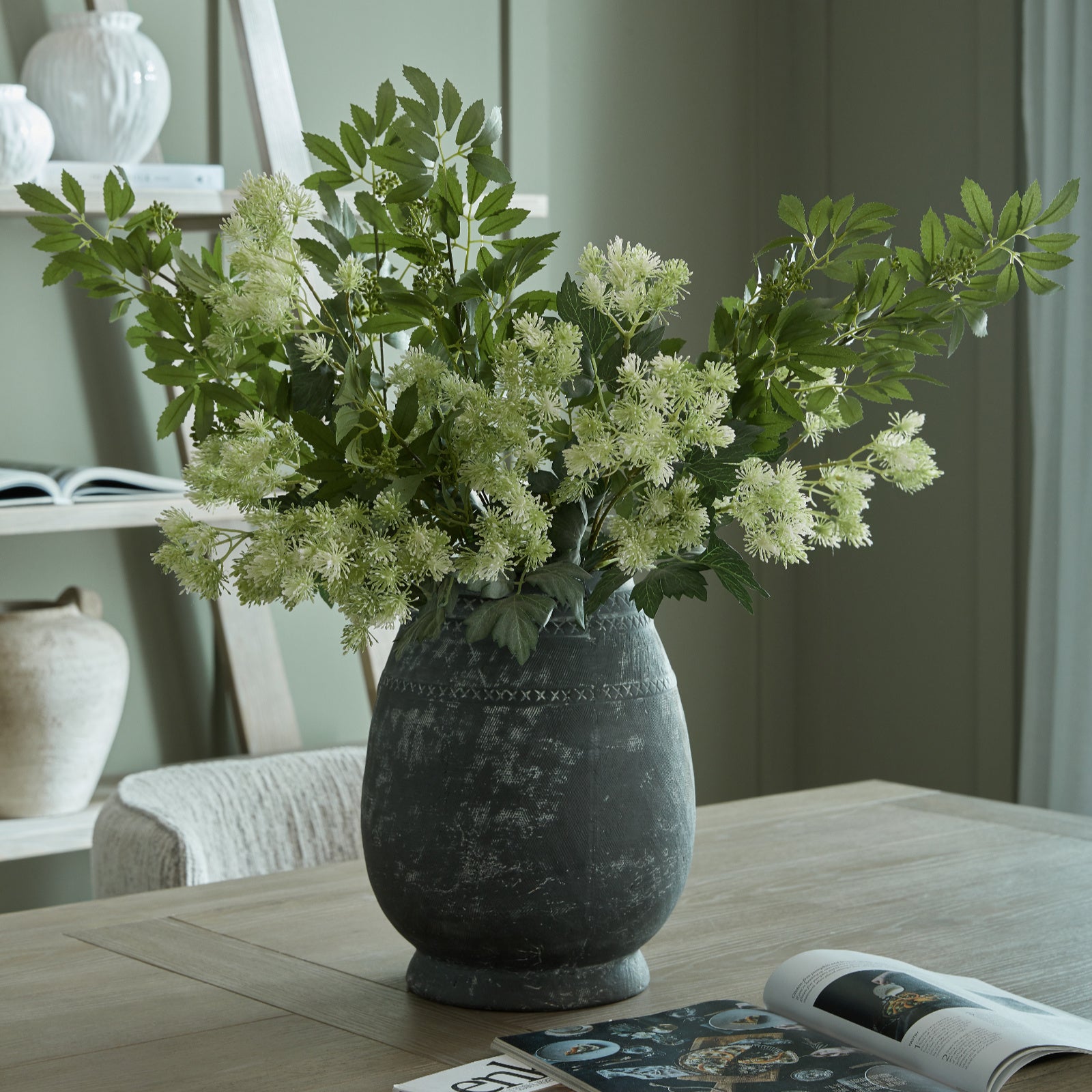 Etched Collection Tall Vase