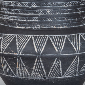 Etched Collection Pot With Handle